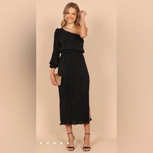 Petal and Pup Black Off the Shoulder Dress